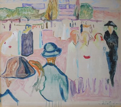 Estate su Karl Johan Street da Edvard Munch